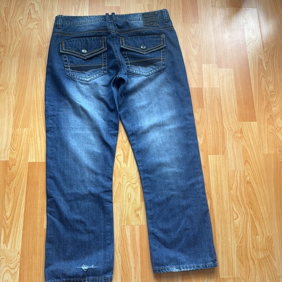 Vintage Brass Jeans size 36x30. Dark wash. Preowned. - Picture 7 of 12